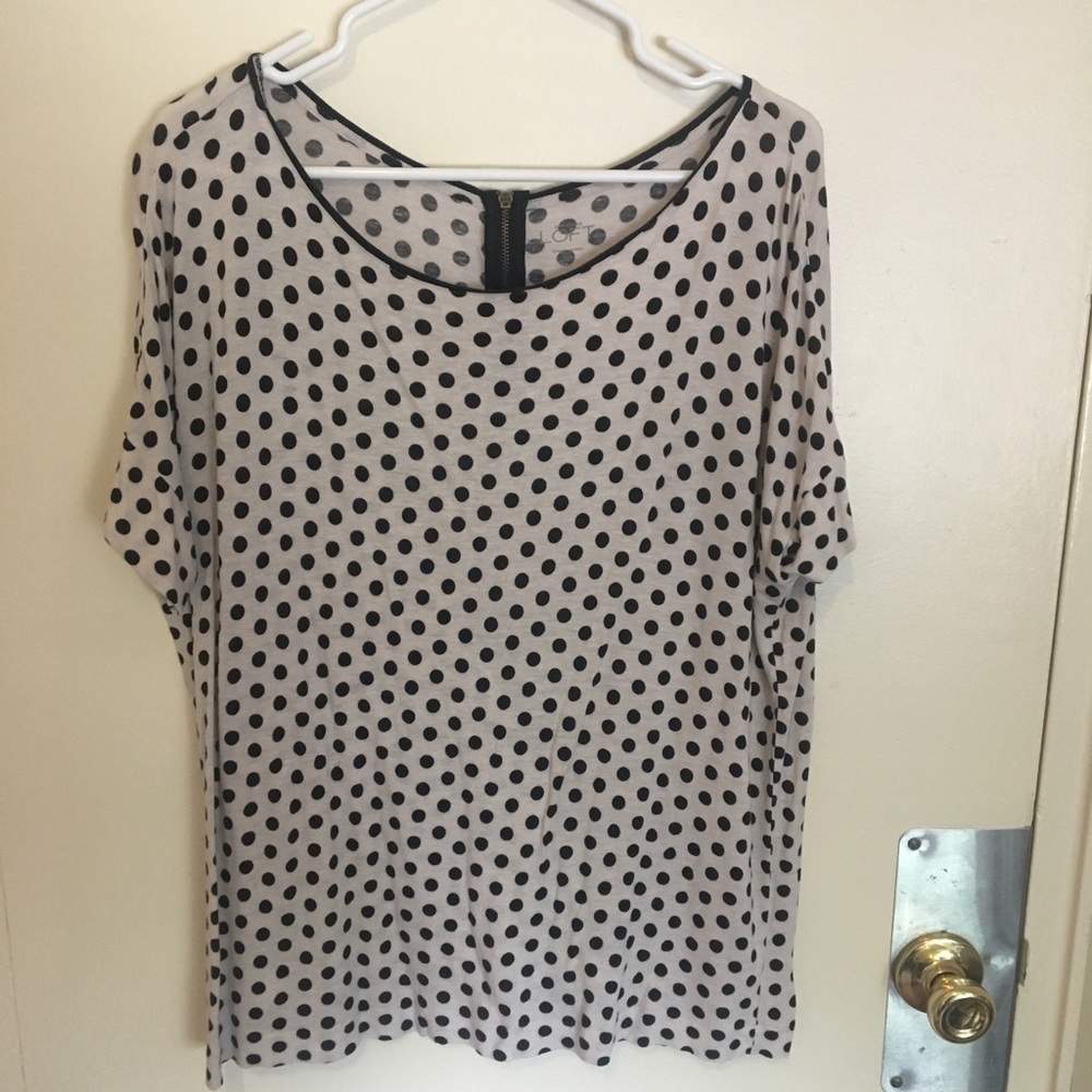 Loft polka dot top